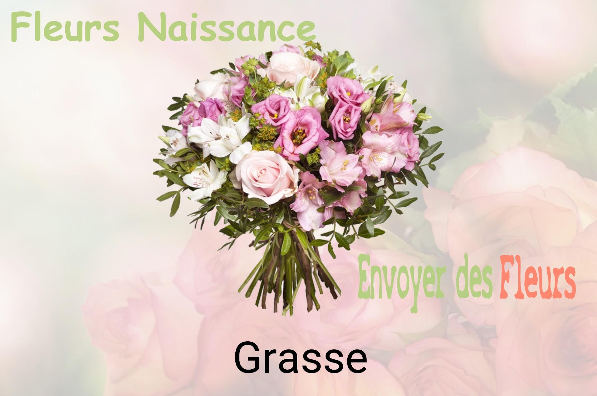 Bouquet de fleurs de naissance livré à Grasse